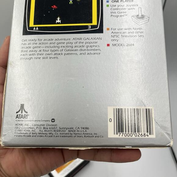 Galaxian for Atari 2600 — With Box — Tested/Working — 1983 - Picture 6 of 11